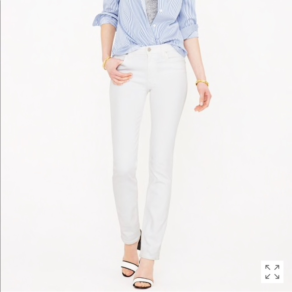 J.Crew Tall matchstick jean in white Straight‎ Fit